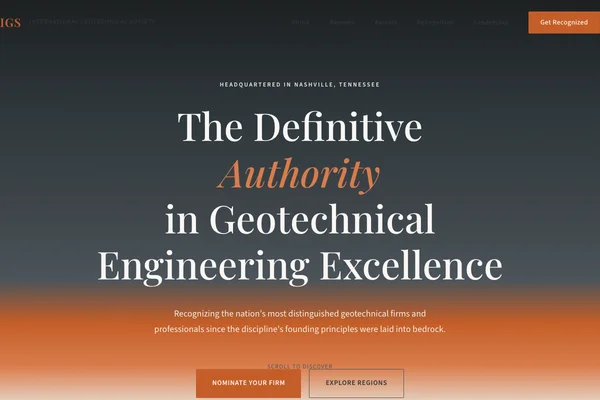 Screenshot of InternationalGeotechnicalSociety.com